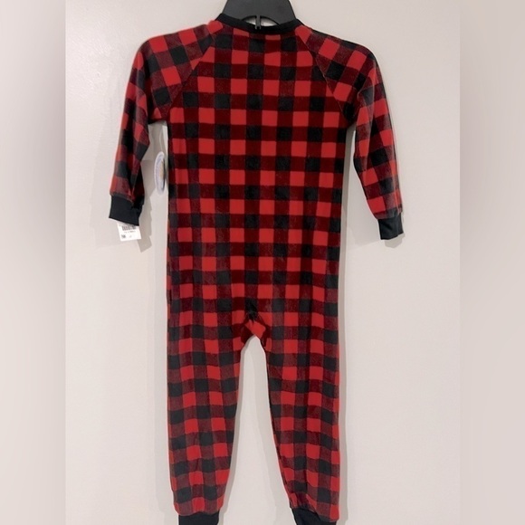 Matching Toddler, Little & Big Kids 1-Pc. Red Check  Family Pajamas Red 2T-3T - Picture 10 of 12